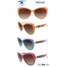 Cinco colores de las gafas de sol del acetato (HMS449)