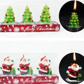 Xmas Stana Claus Candle Decoration Gift Set