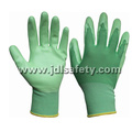 Nylon Knitted Working Gloves with Smooth Nitrile Coated (N1569C)