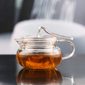 Clear Pyrex glass tea sets with teapot chinese tea kettle Design to prevent the lid from falling off