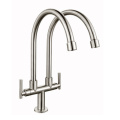 New design nickel brushed kitchen mixer taps