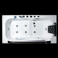 Whirlpool Tub With Surround Corner Drain Bath Shower Tub Combo