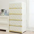 Fashion Design Plastic Drawer Storage Cabinet (NA-58X5)