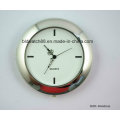 Cheap Mini Quartz Clock Insere Prata Small Metal Clocks Gift
