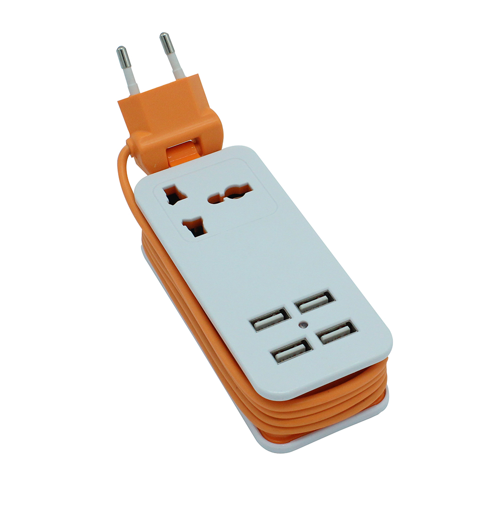 Travel Extension Socket with USB Port