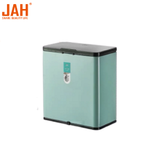 JAH Small In-cabinet Trash Can with Slide-open Lid