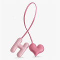 Schaffellbrief Heart Keychain luxuriöses Modeaccessoire