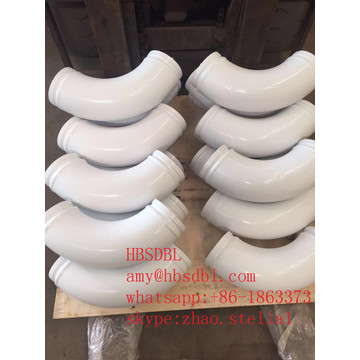 Concrete pump spare parts twin wall elbow