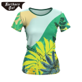 Femmes à manches courtes Summer Tropical Hawaii Beach Wear Casual Floral Shirts