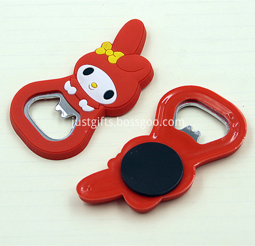 Promotional Cartoon PVC Beer Bottle Opener 3