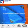 blue color aluminium eyelet 150gsm pe tarpaulin