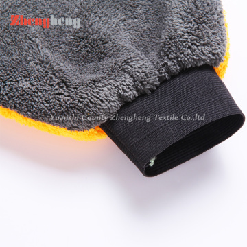 Microfiber Coral Fleece Car Cleaning Glove