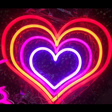 HEART LED NEON LIGHT SIGNS