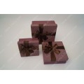 Ribbon bow purple cosmetic box