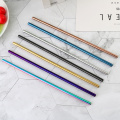 Stainless steel reusable rainbow metal straws