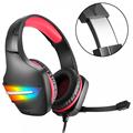 Fones de ouvido de som estéreo leve colorido para jogos para PC