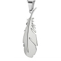 fashion accessories stainless steel jewelry mulit color feather pendant