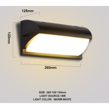 Applique murale LED 12W