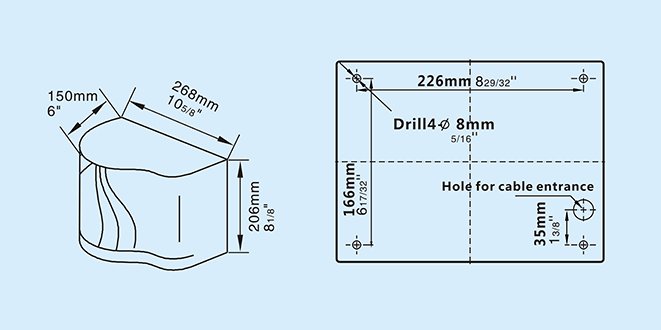 Low power hand touch hot air dryer