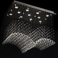 Suspension lustre en cristal de luxe moderne