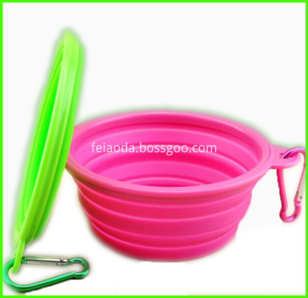 Flexible And Durable Foldable Silicone Pet Bowl