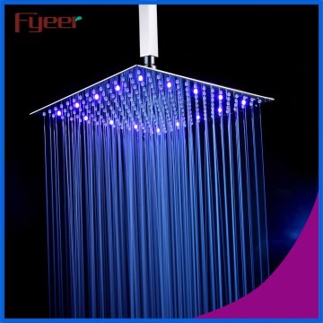 Fyeer 2016 Nouveau pomme de douche à LED ultra fine de 16 pouces