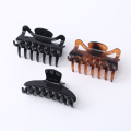 Plastic Tortoiseshell And black sequin hair claw clips