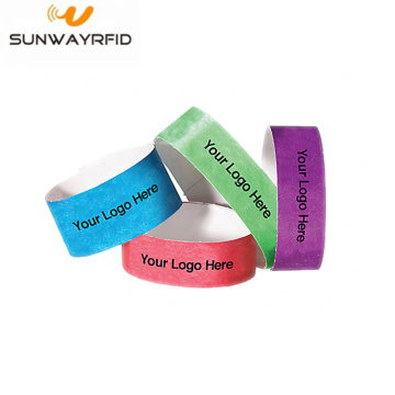 One time using Tyvek Paper RIFD Wristband