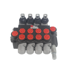 4 spools P40 hydraulic directional manual control valve