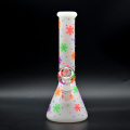 Snowflake shaped luminous glass hookah pot