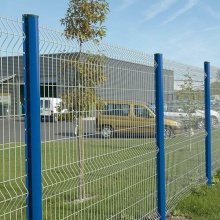 синий цвет ПВХ покрытием Сварной забор для аэропорта