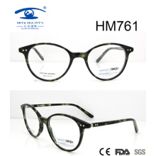 Nueva venta caliente mejor diseño acetato gafas (hm761)