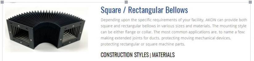 Professional customization Square Bellows