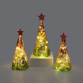 Christmas Tree Led Light Glass Bottles For Gift