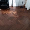 Natural walnut herringbone Engineered wood flooring