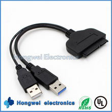 22 Pin USB 3.0 liga o cabo SATA USB IDE SATA para disco rígido de computador de 2,5 polegadas