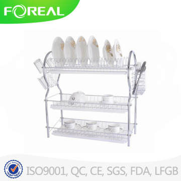 Chromed Metal Wire 3-Tier Kitchen Accessories