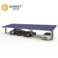 solar carport full cantilever T tapered