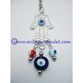 Alloy Hamsa Evil Eye Beads  Keychain