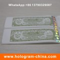 Customized Design Hot Stamped Paper Hologram Sticker