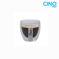 2014 new products borosilicate glass double wall glass cup DG-B-100