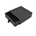 Drawer Style Black Paper Jewelry Packaging Earring Box