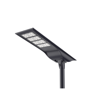 Cuatro filas Black Solar Waterproof Garden Street Light