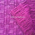 velboa/polyester padded fabric with quilting