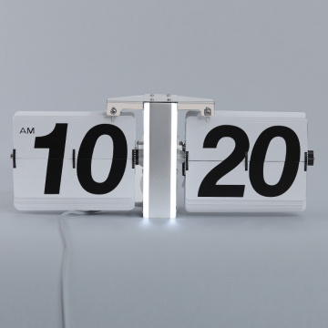 LED Light Flip Clock for Wall Decoration