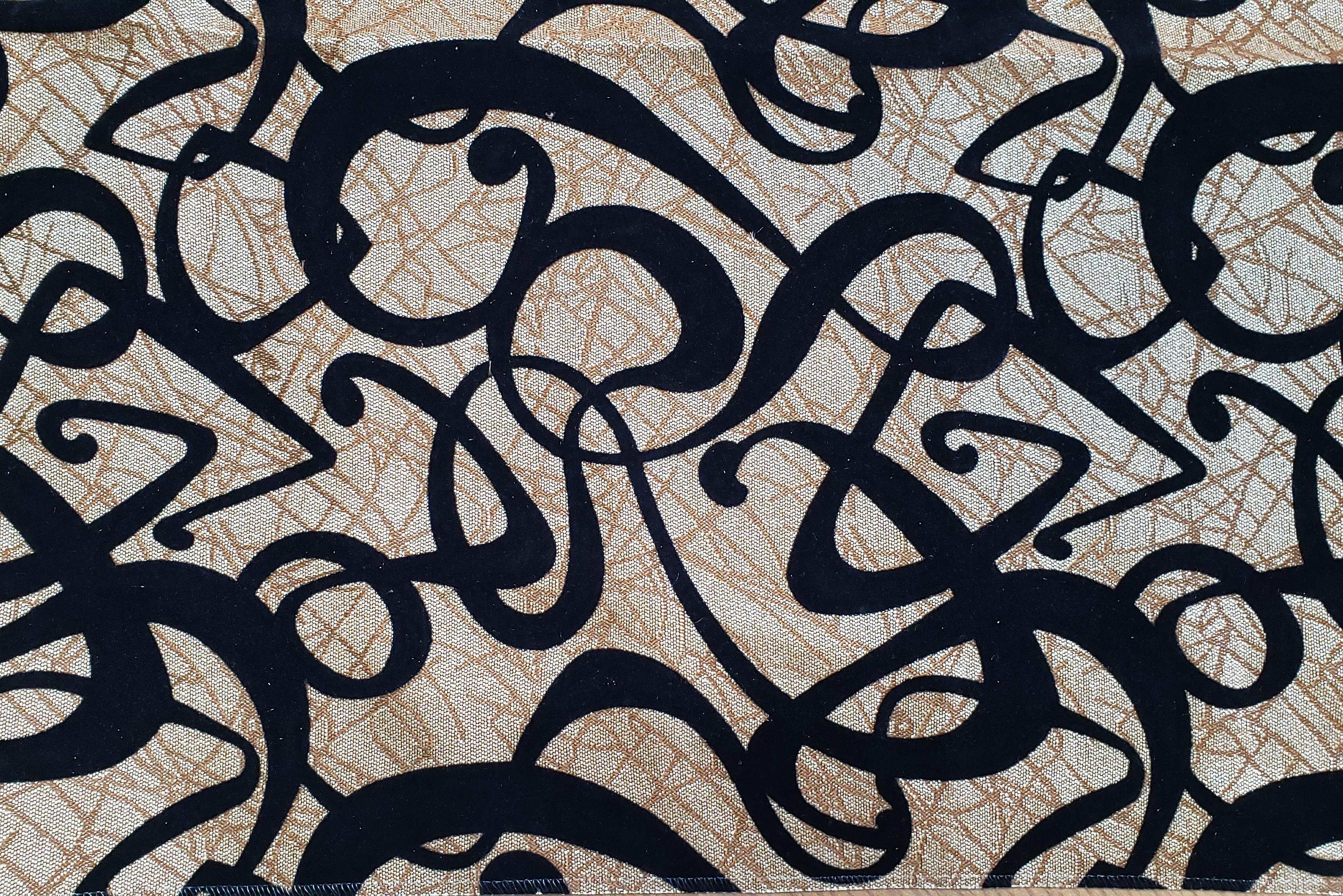 jacquard flocking fabric jacquard flocking fabric