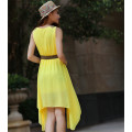 OEM Service Cheap Casual Simple Korean Long Dress Chiffon (50219)