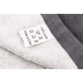 Serviette de bain serviette de plage grise 100% coton personnalisée