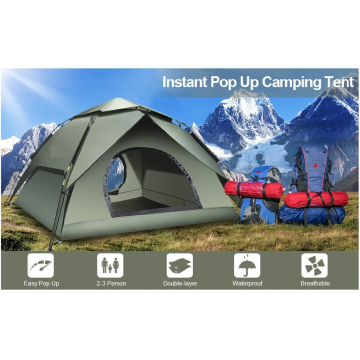 Double-Layer Waterproof Family Outdoor Camping Tent