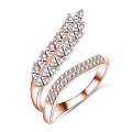 Boutique Leaf Shape Cubic Zirconia CZ Women Costume Ring (CRI1041)